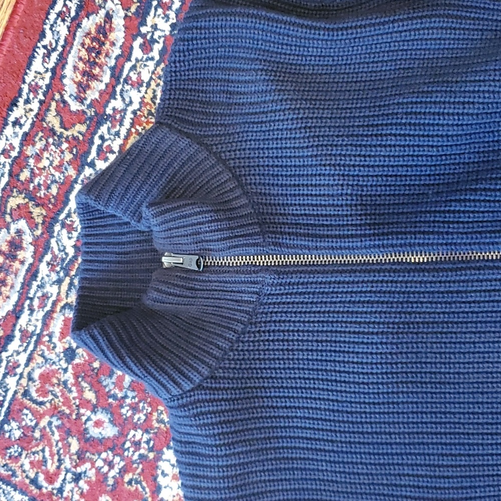 GAP Mockneck Sweater Jacket 100% Cotton - Picture 15 of 16